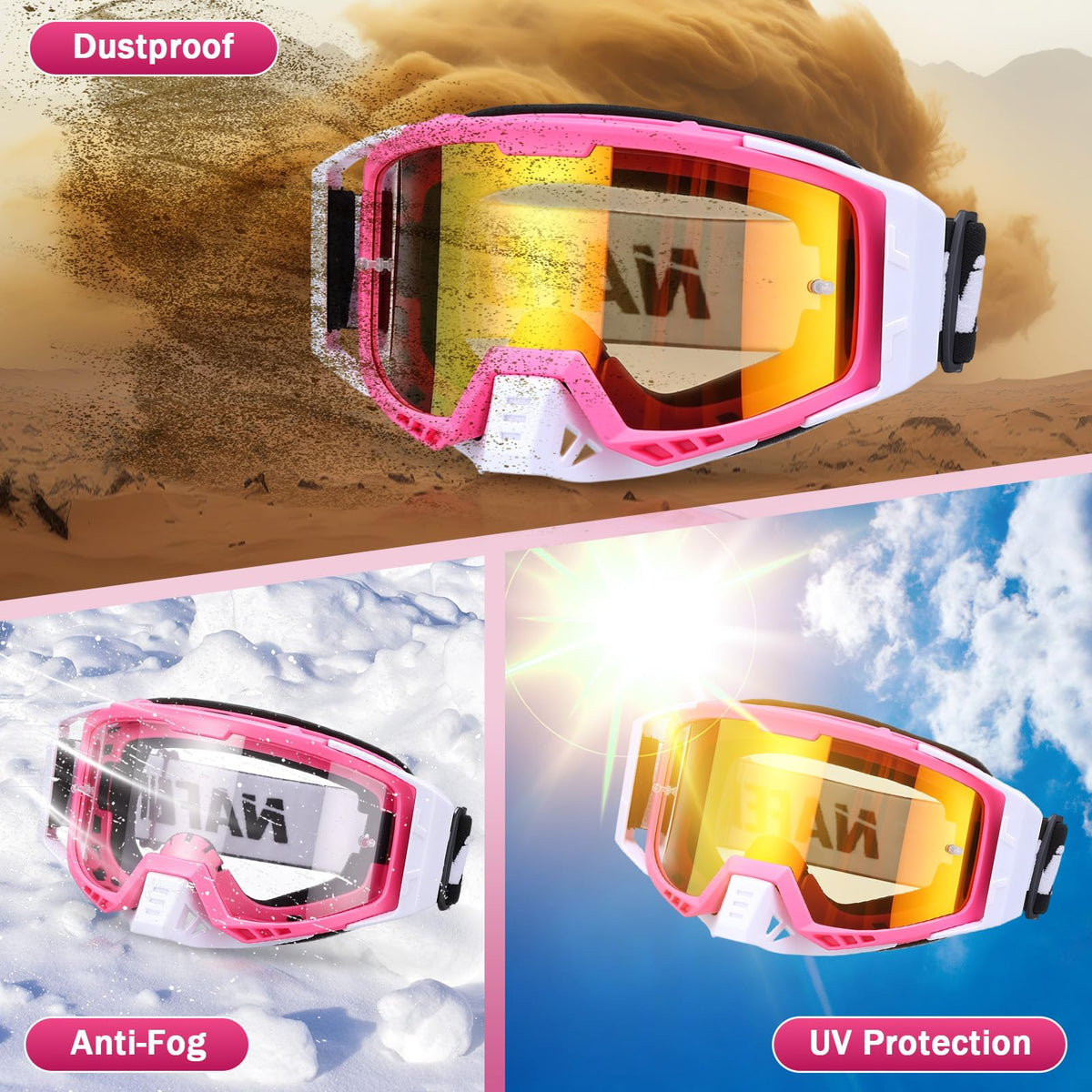 Relaxweex adjustable strap angle showing secure helmet-compatible fit
