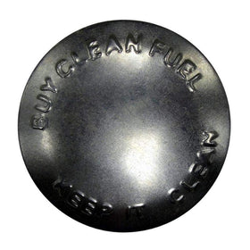 Reliable Aftermarket Parts cap beside tape measure showing correct size fitment