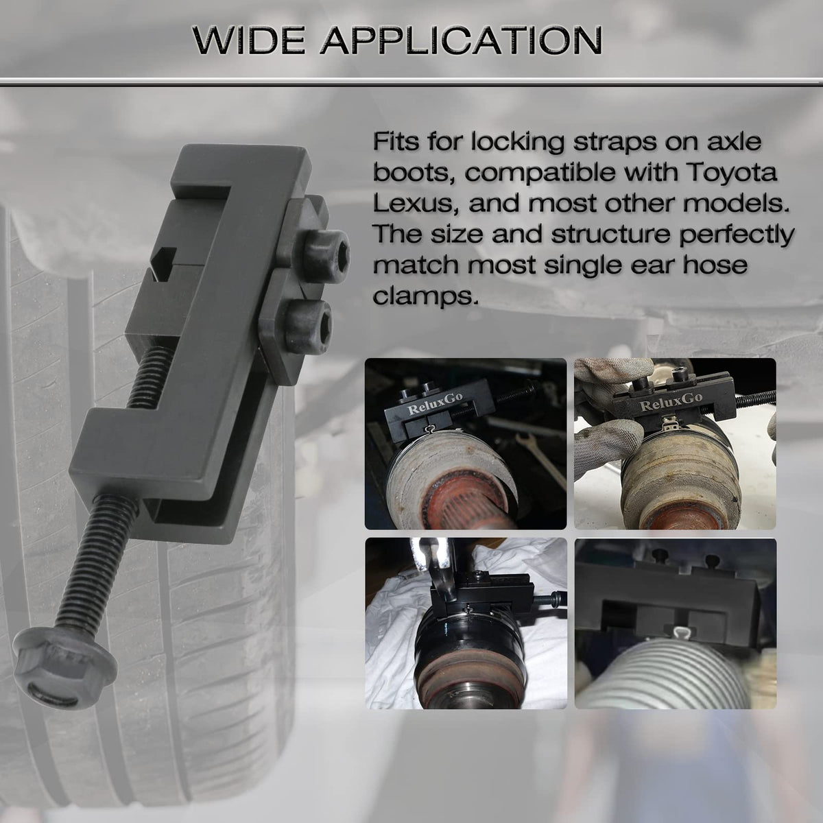 ReluxGo close-up of jaws highlighting precise clamp engagement and control