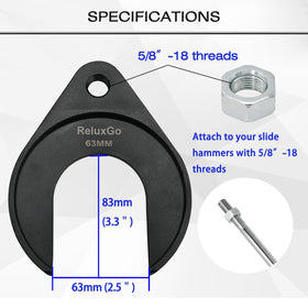 ReluxGo demonstration on axle, controlled pull removes inner CV joint