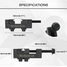 ReluxGo metal finish close-up showing durable steel and corrosion resistance