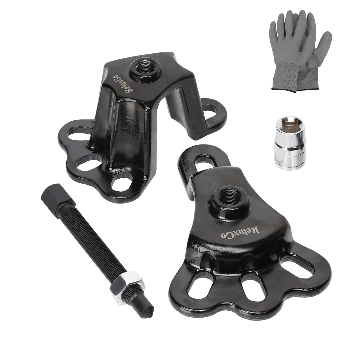 ReluxGo front hub puller front view showing robust fit and safer removal