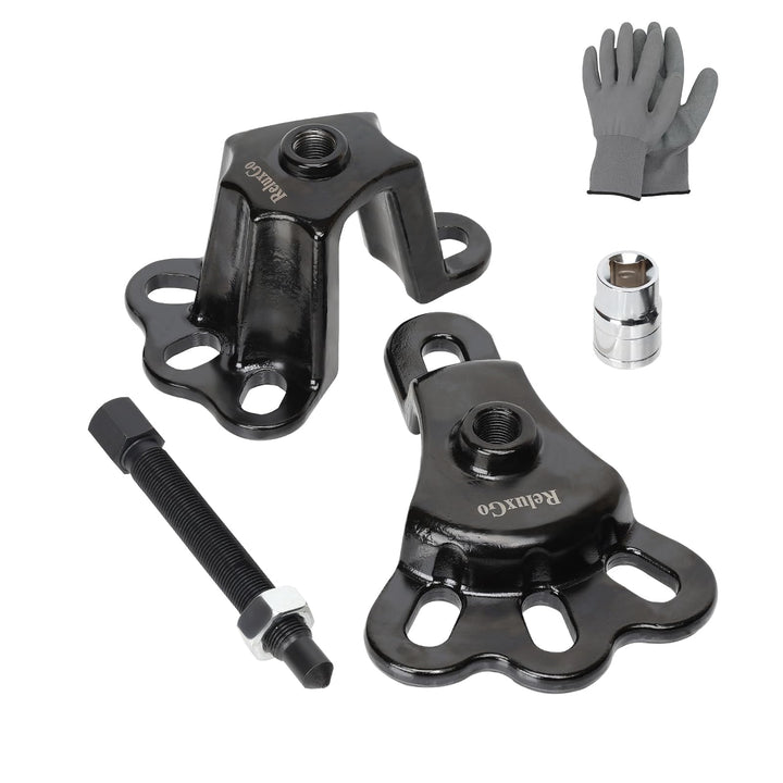 ReluxGo front hub puller front view showing robust fit and safer removal