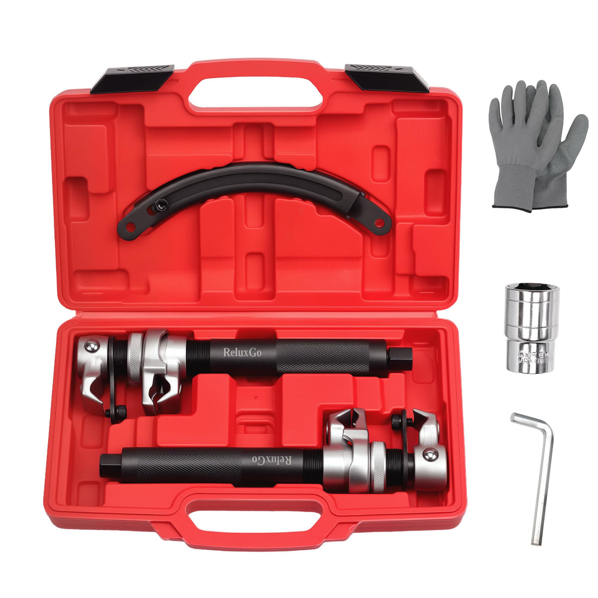 ReluxGo front view of compressor set showing components and rugged build benefit