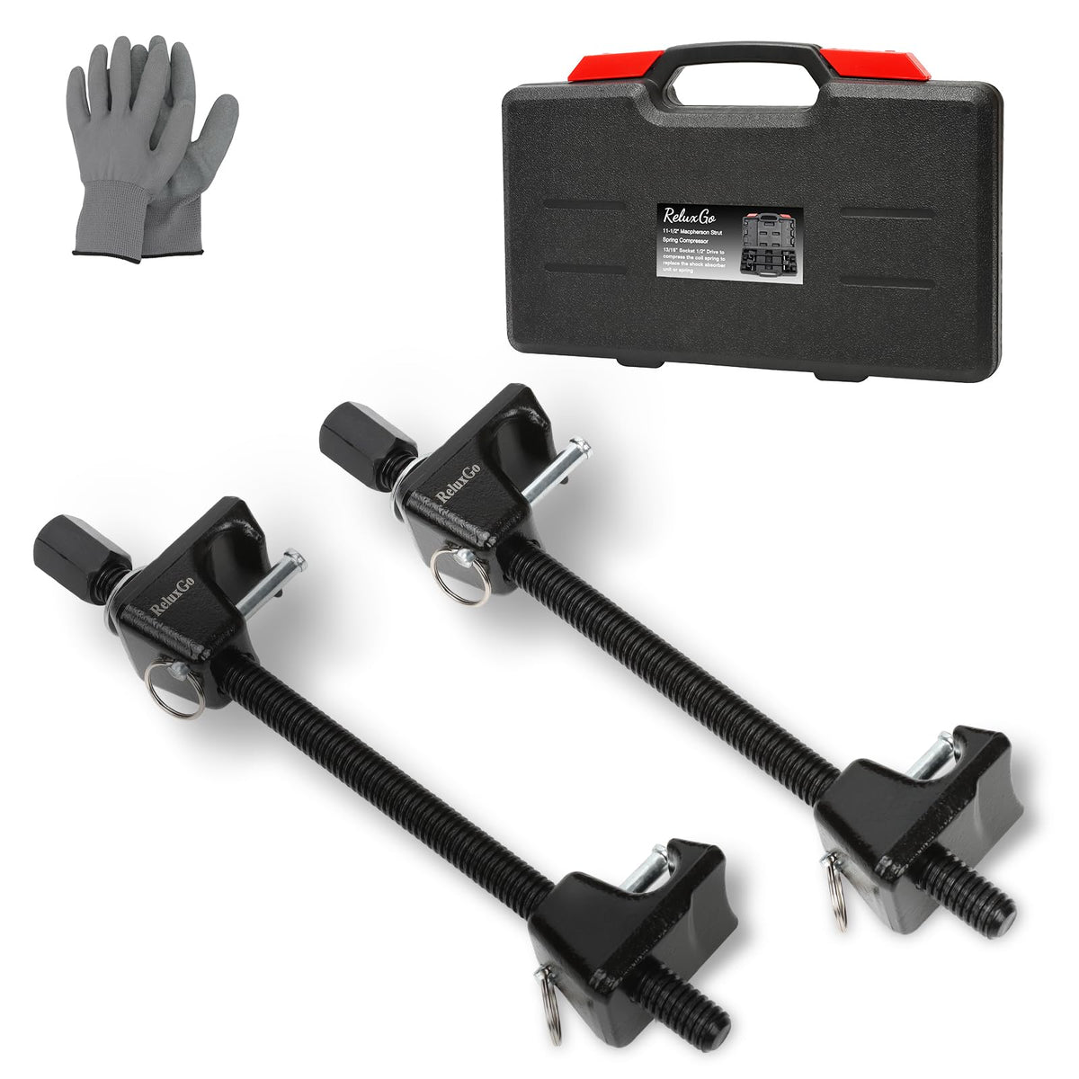 ReluxGo front view of the 2pcs compressor set showing durable construction and readiness