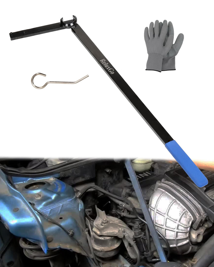 ReluxGo front view of tensioner tool kit showing complete set and benefits