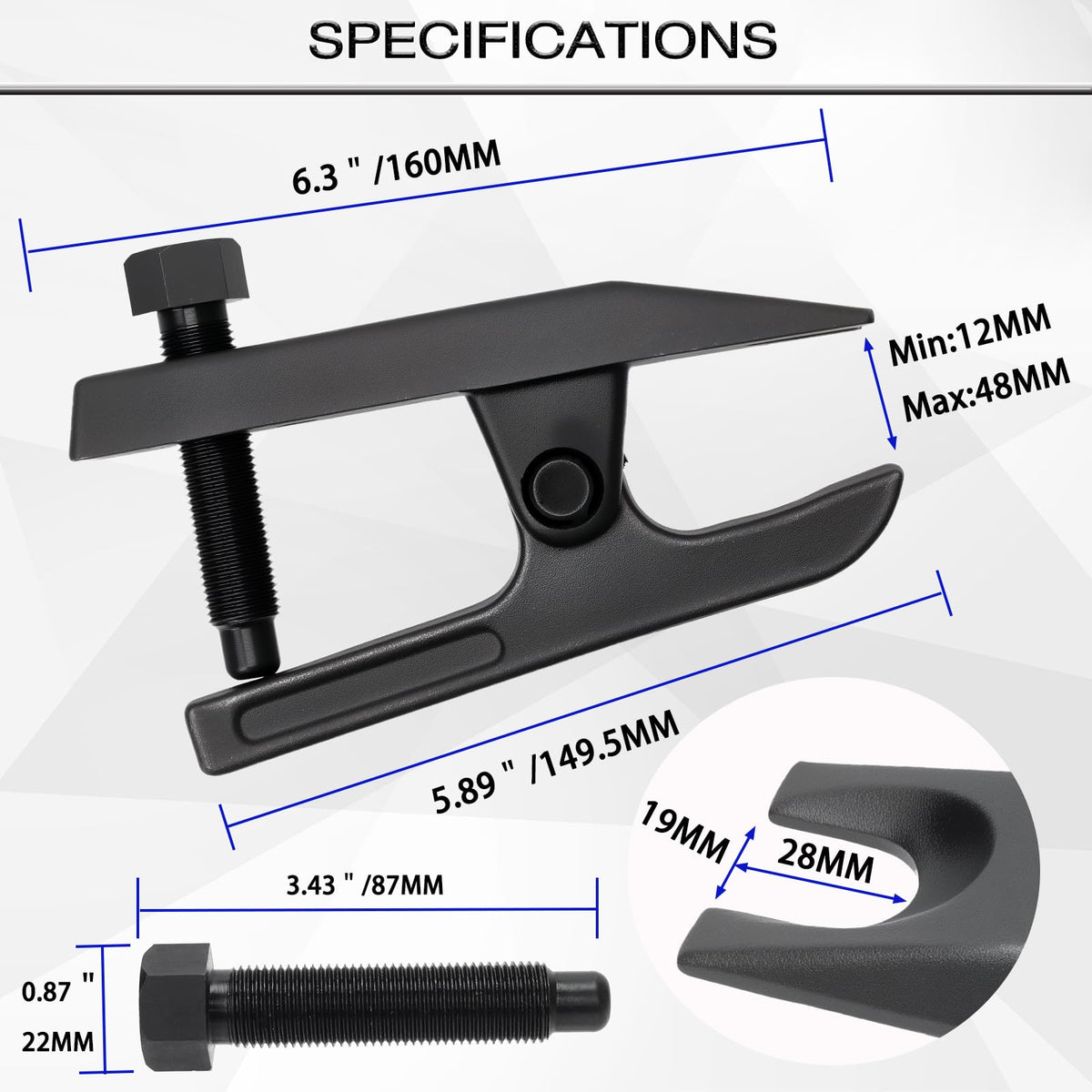ReluxGo tool in use on car spindle showing safe separation benefit