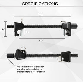ReluxGo compressor in use on a MacPherson strut illustrating controlled spring compression