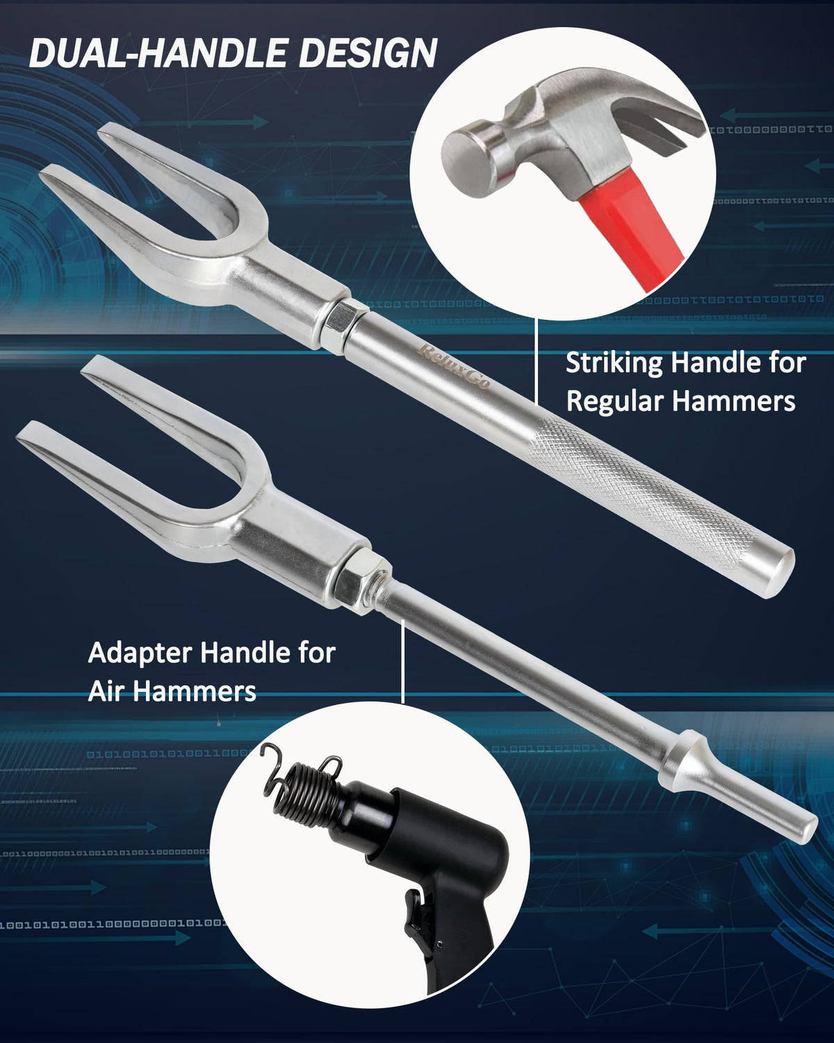 ReluxGo tool separating a tie rod demonstrating practical use benefit