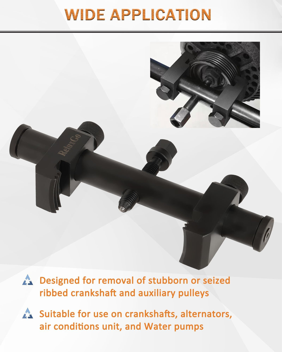 ReluxGo close-up of adjustable jaws highlighting precision grip and durability
