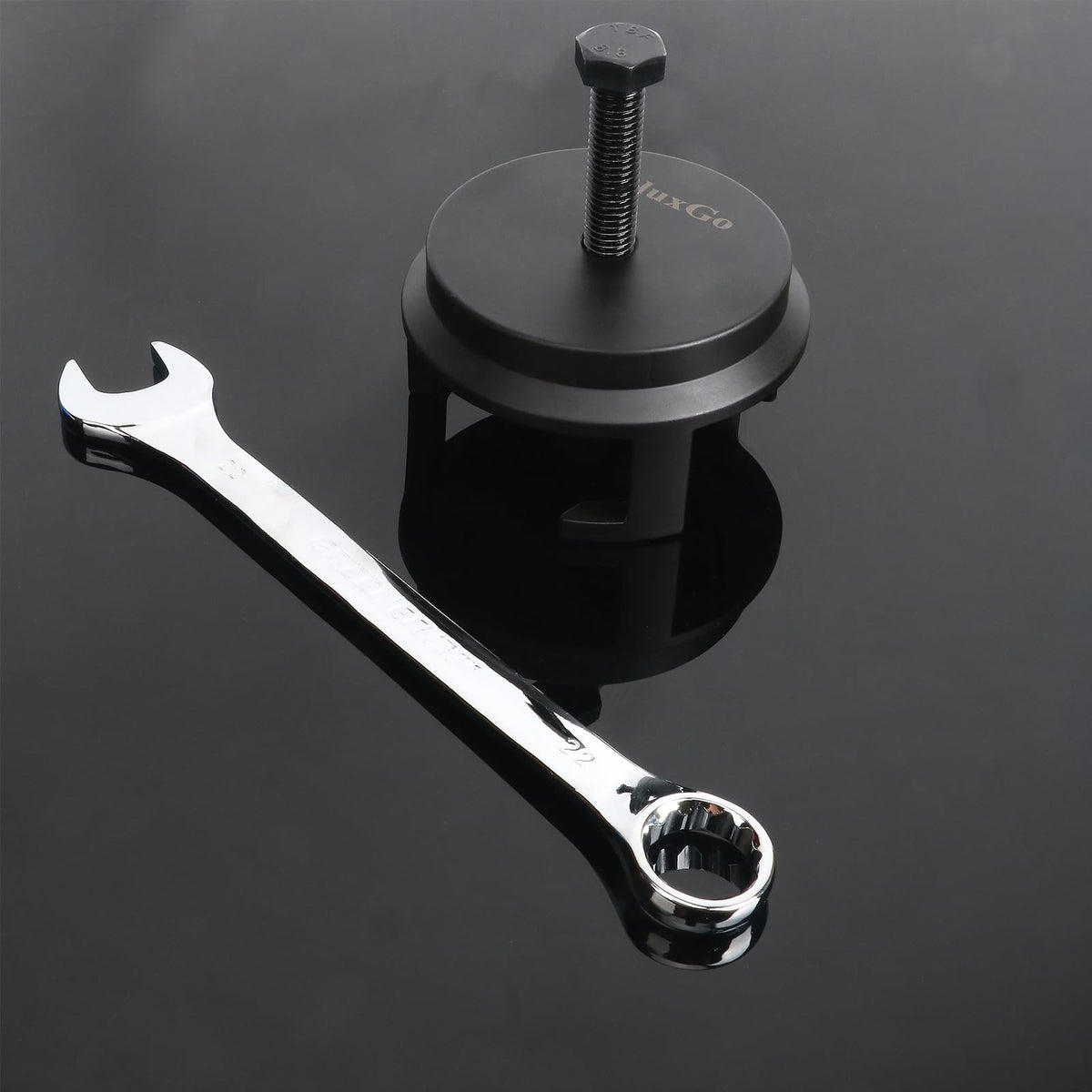 ReluxGo tool staged in garage setting, showing professional ease of use