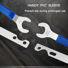 ReluxGo wrenches beside a ruler showing length and scale for extra leverage advantage