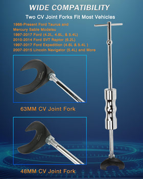 ReluxGo slide hammer and 5/8"-18 threaded hub demonstrating impact control