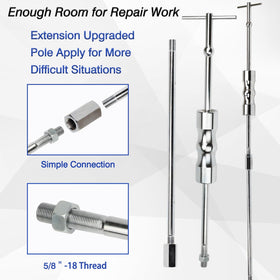 ReluxGo slide hammer in use pulling an inner CV axle illustrating controlled impact removal and transmission protection