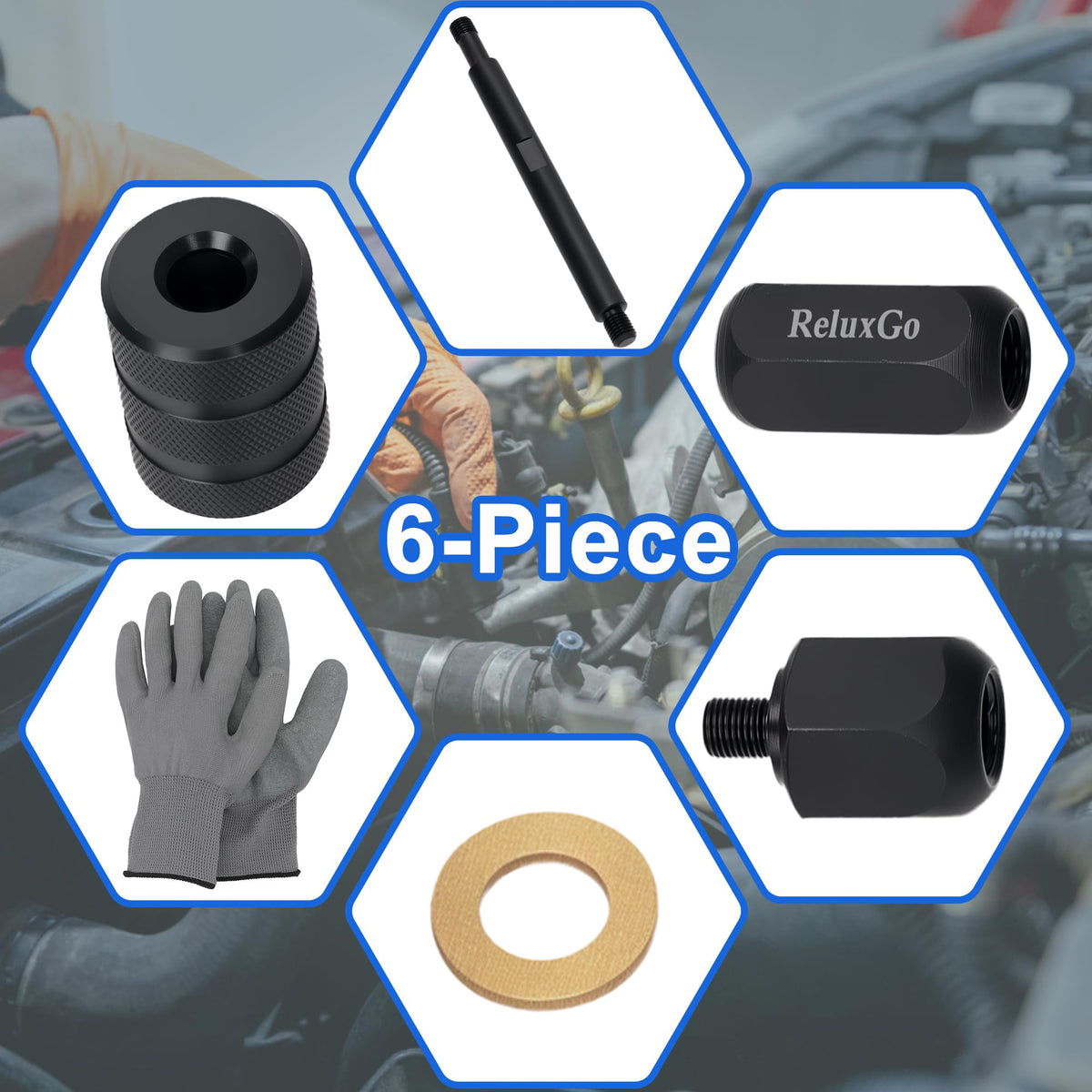 ReluxGo storage case open showing organized components for easy transport