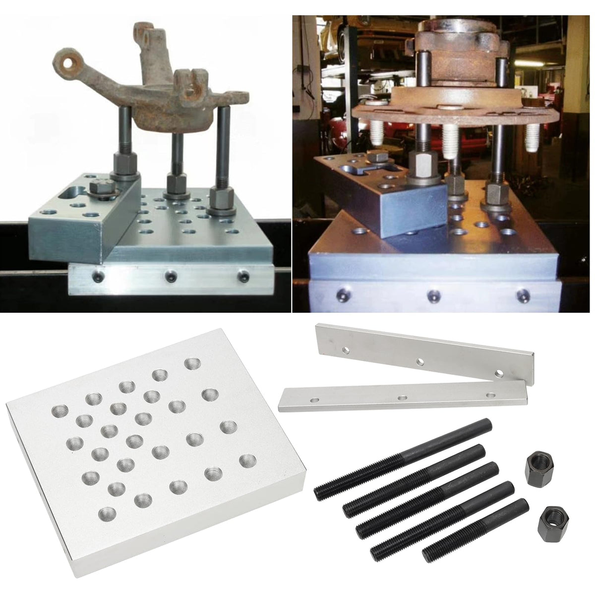 ReluxGo support columns and hardware array demonstrating versatile setup