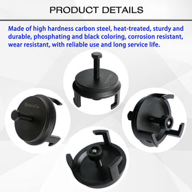 ReluxGo heat-treated steel texture highlighting durable, wear-resistant construction