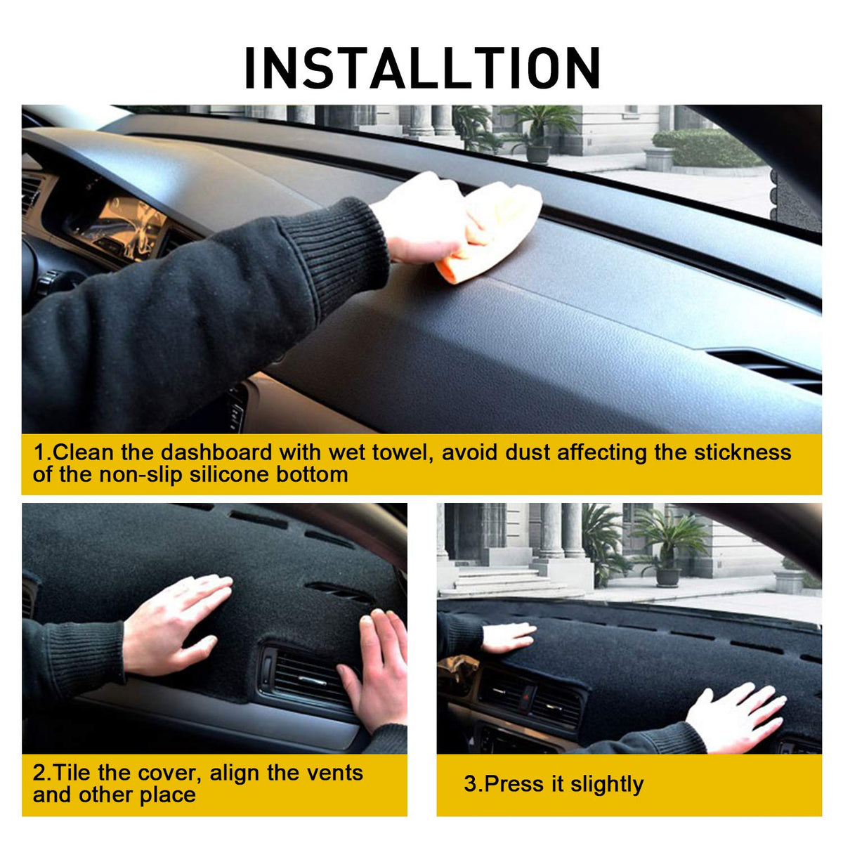 REMOCH underside anti-slip backing detail ensuring secure placement