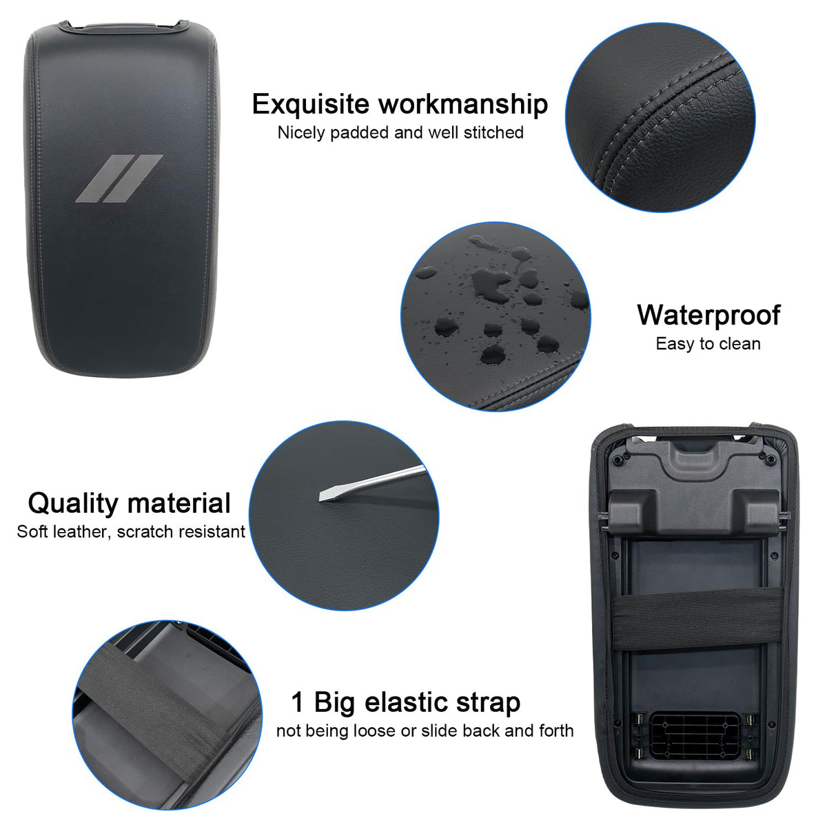 REMOCH microfiber texture detail for soft elbow comfort and grip