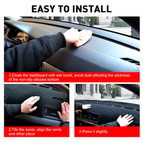 REMOCH dash cover beside ruler showing tailored fit and scale benefit