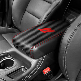 REMOCH front view of center console cover showing fit and neat edges for protection