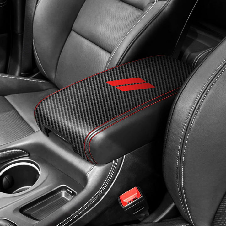 REMOCH front view of center console cover showing fit and neat edges for protection