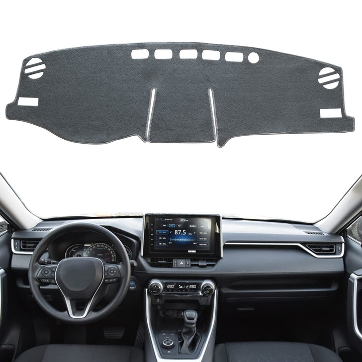REMOCH front view showing dash cover fit and low-glare finish benefit