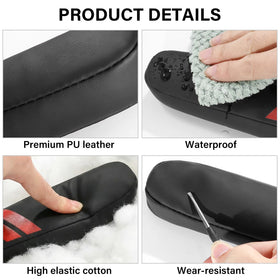 REMOCH PU leather texture detail showing waterproof easy-clean surface