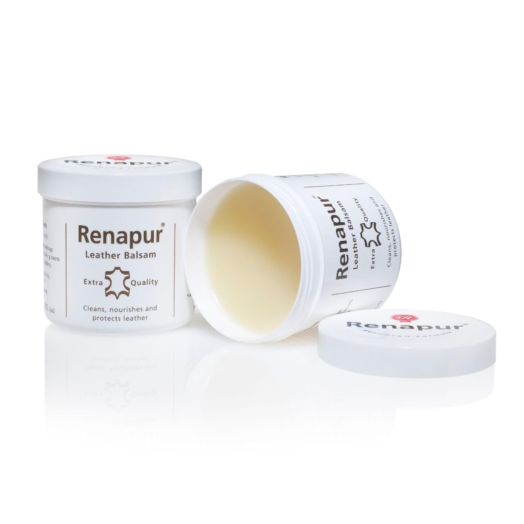 Renapur ingredients label close-up highlighting natural wax and oil formula