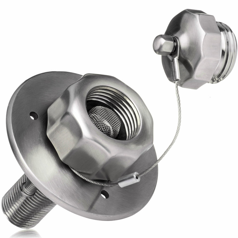 Renator stainless steel front flange showing durable corrosion resistance benefit