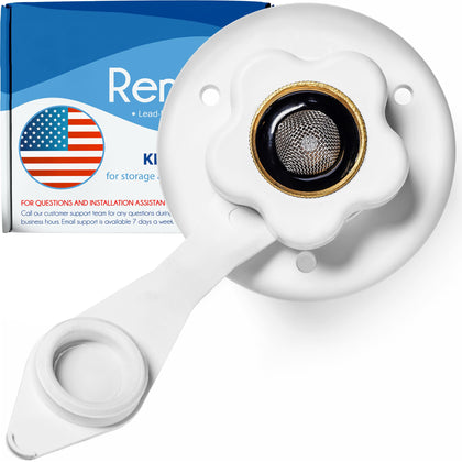 Renator front flange view showing brass face and mounting holes, durable exterior
