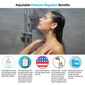 Renator stainless-steel liquid-filled gauge closeup showing clear reading and durable design