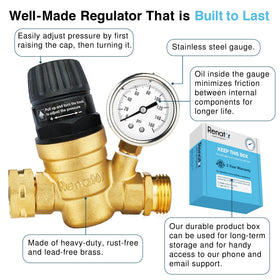 Renator padded packaging with illustrated guide for simple installation and support