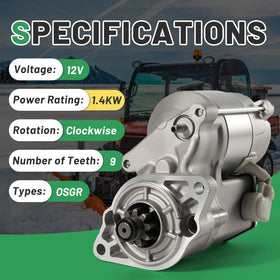 Rendrox starter side mounting flange showing bolt-in alignment advantage