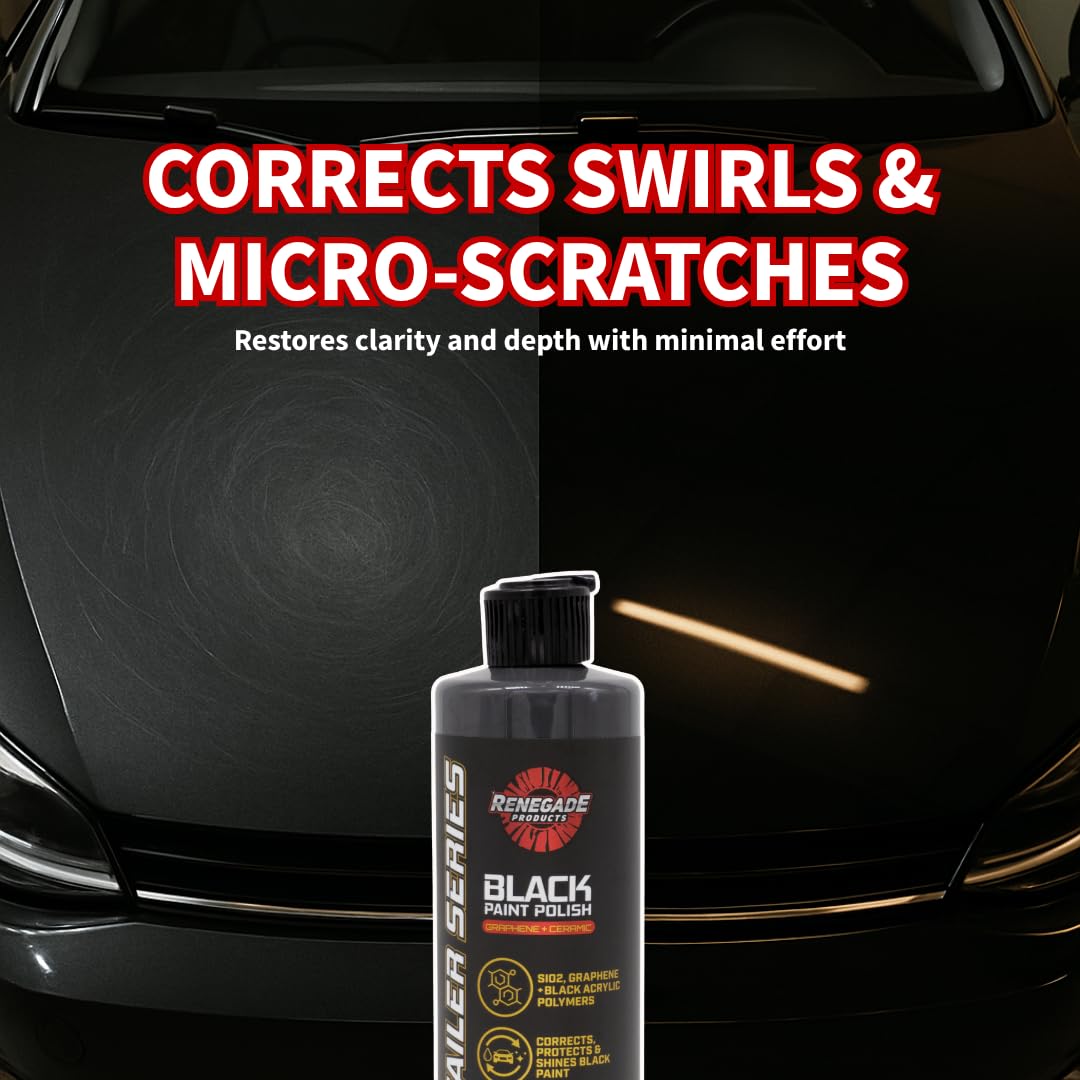 Renegade Products water beading on black hood showing hydrophobic protection