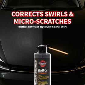 Renegade Products water beading on black hood showing hydrophobic protection