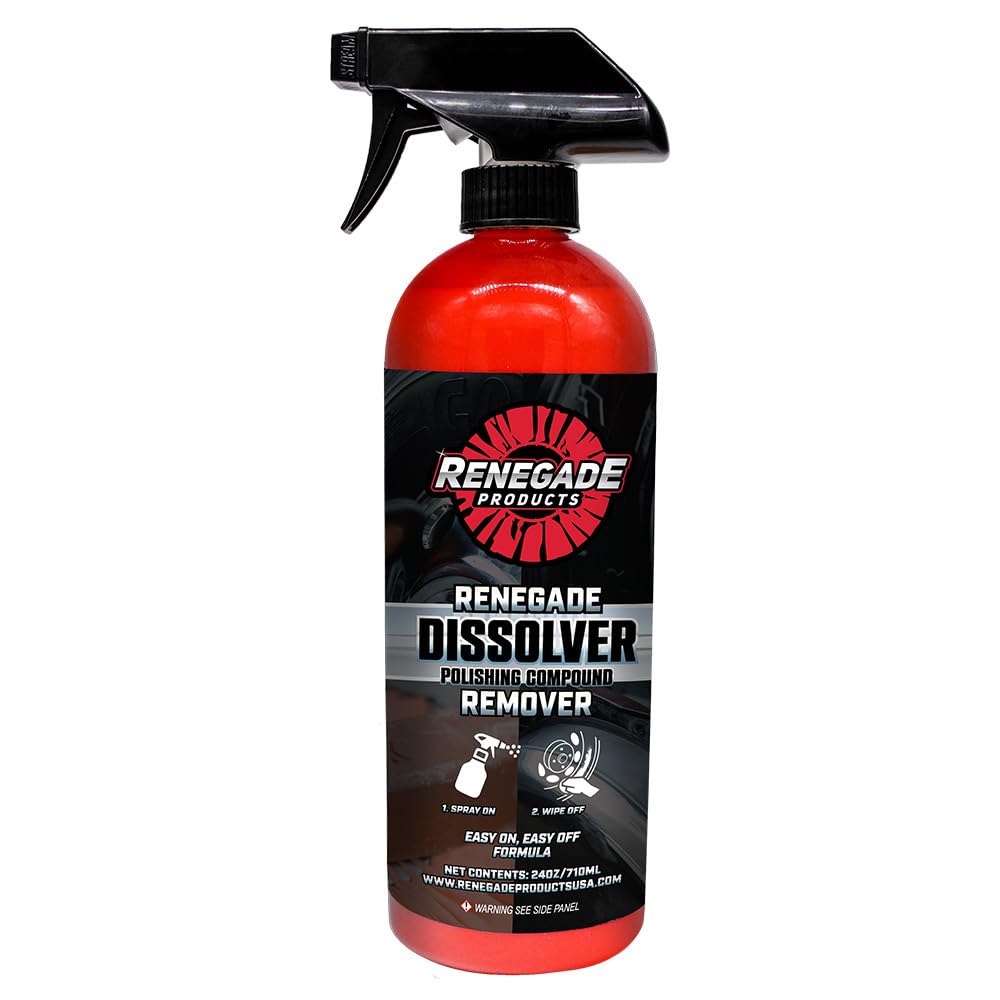 Renegade Dissolver front label showing product name and usage benefits