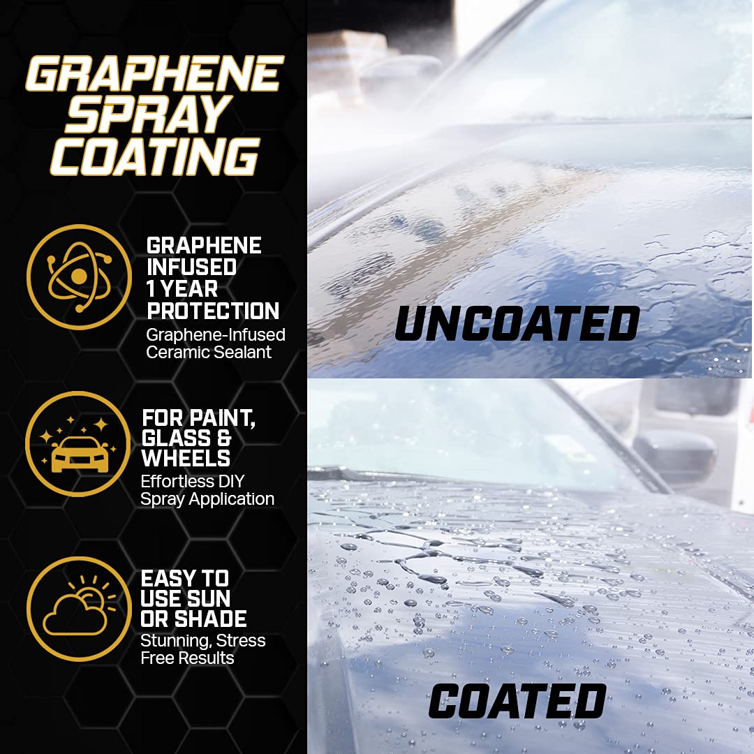 Renegade Products spray action on glossy paint demonstrating fast application benefit