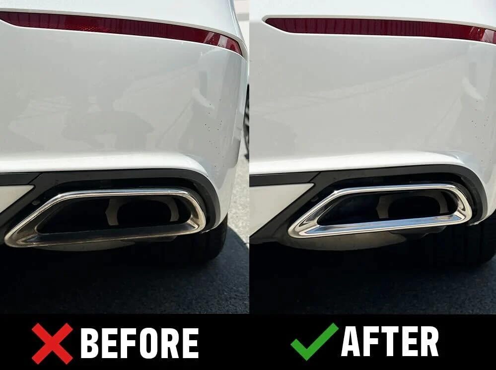 Renegade pad mounted on a drill polishing exhaust for quick professional shine