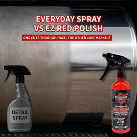 Renegade before-and-after polished aluminum tank showing restored clarity benefit