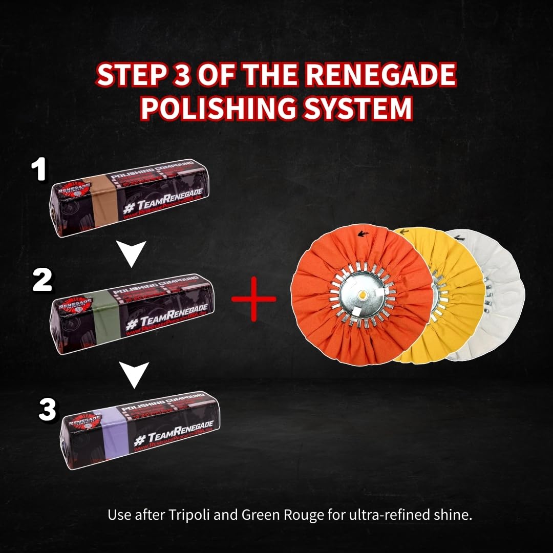 Renegade Products before-and-after stainless panel showing improved shine and restored appearance