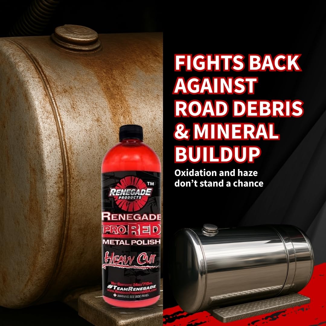 Renegade Products Pro Red used with a polisher for efficient heavy-cut correction