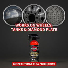 Renegade Products Q16 on stainless appliance illustrating streak-free finish benefit