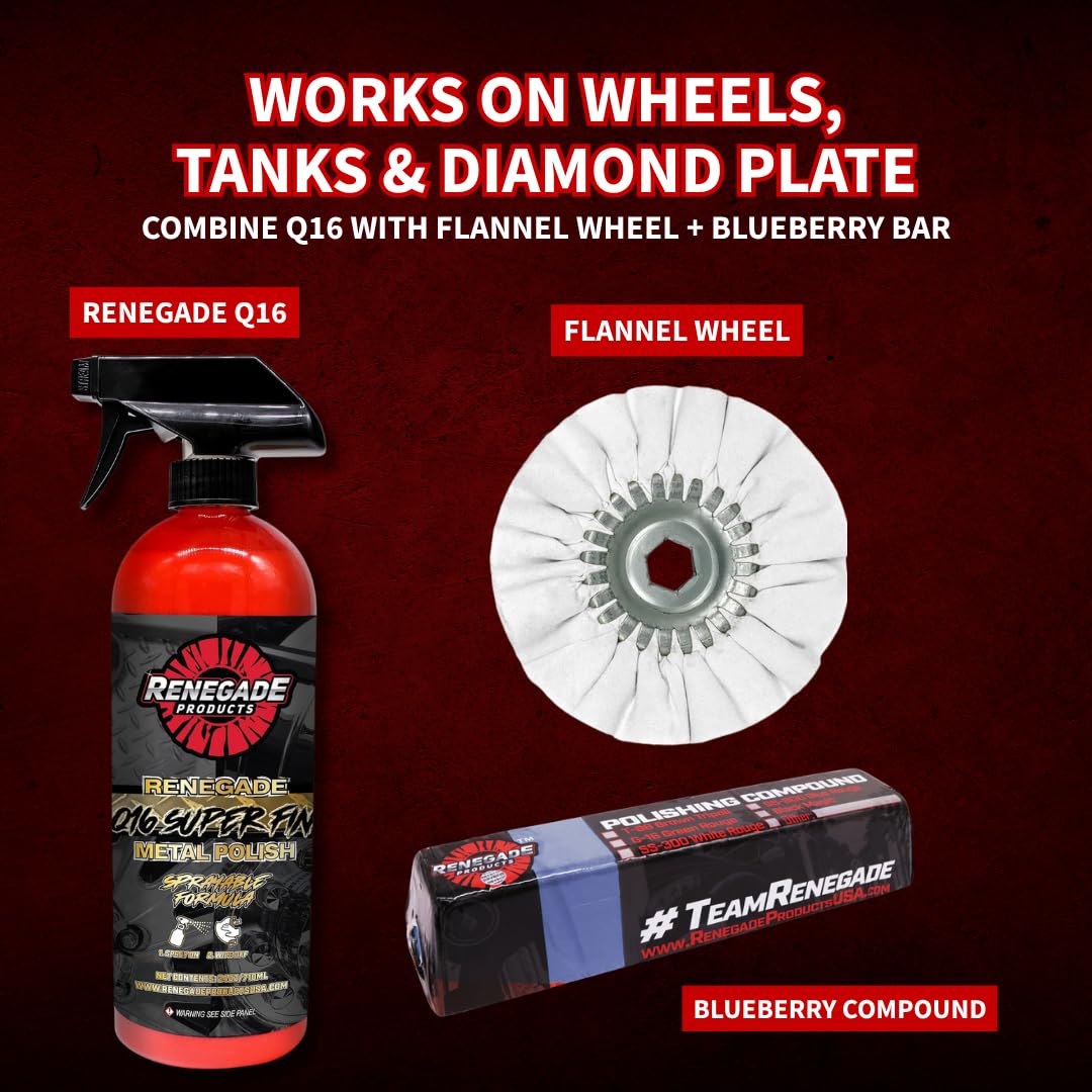 Renegade Products Q16 with 16 oz bottle beside ruler showing size and portability benefit