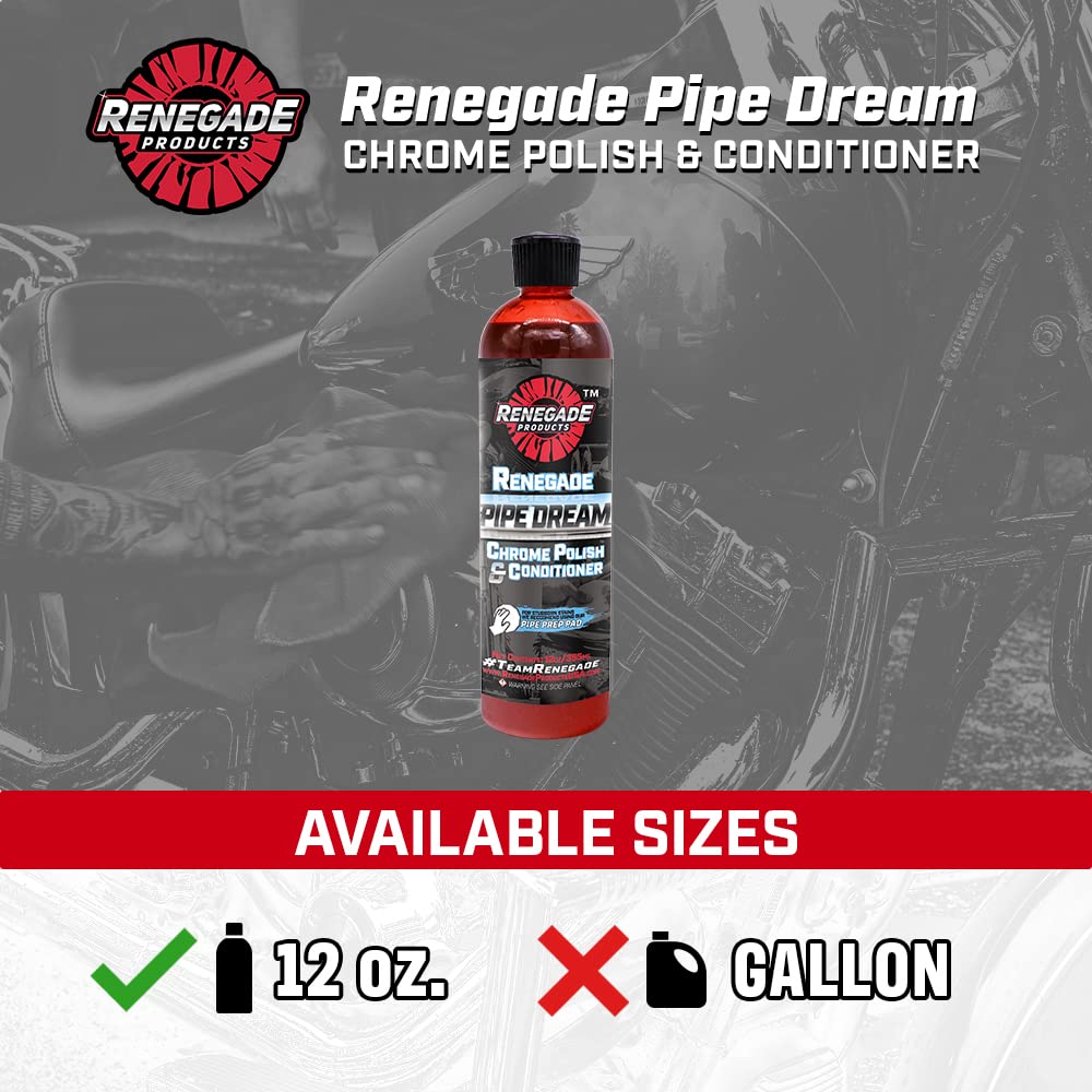 Renegade Products being applied to a chrome pipe showing easy application