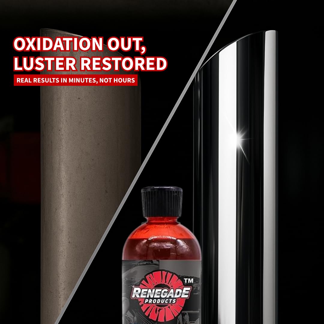 Renegade Products bottle with carnuba wax ingredient highlights protective wax