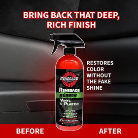 Renegade Products in a car-detailing scene conveying everyday use benefits