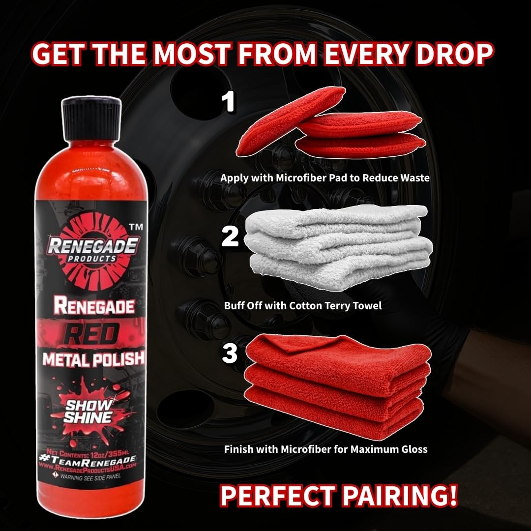 Renegade Products on chrome exhaust detail demonstrating reduced blemishes