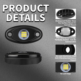 RENMAII-LIGHT mounted under vehicle chassis, improves underbody visibility
