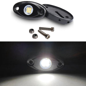 RENMAII-LIGHT wire exit and labeled red/black leads, simplifies electrical hookup